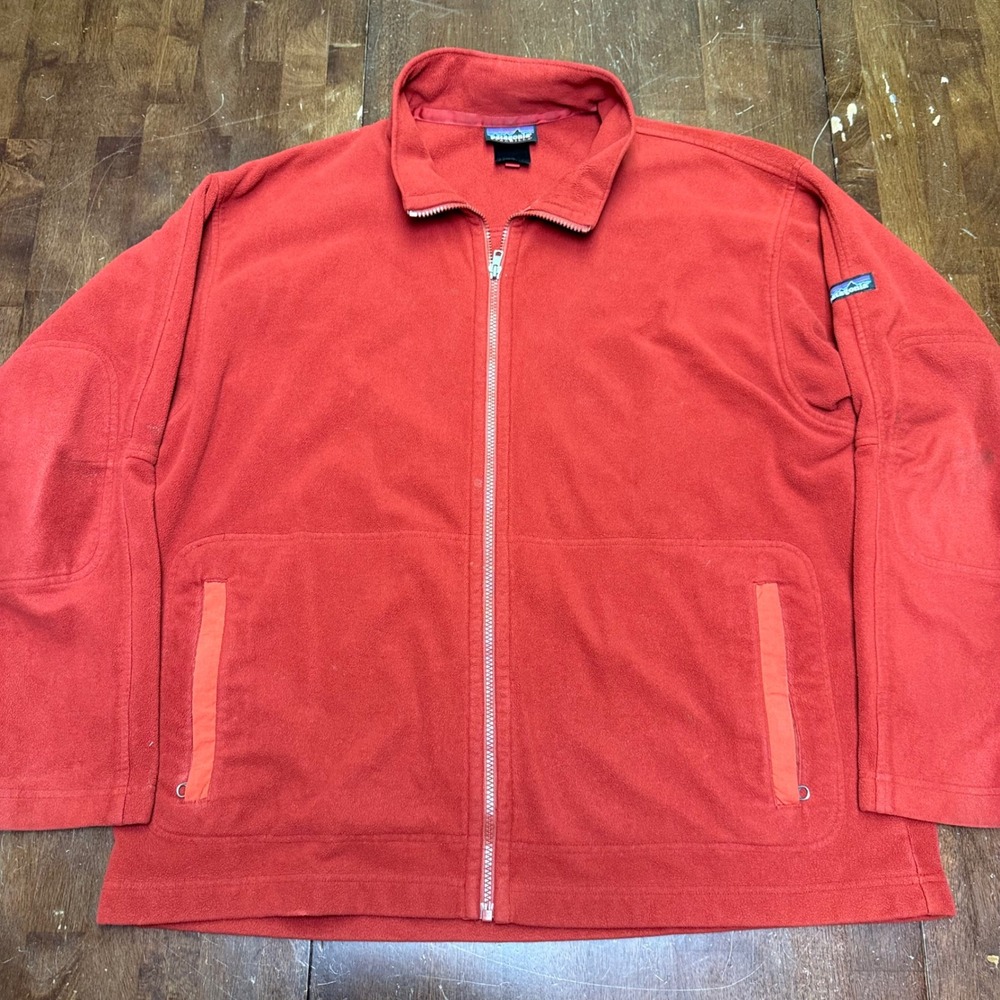 Vintage Patagonia Synchilla Fleece Jacket Mens XL Red Full Zip Midweight Soft